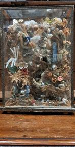 Religieus glazen kastje ca 150 jaar oud, Ophalen of Verzenden