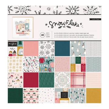Crate Paper 12x12 Paper Pad Snowflake Collection #350976 beschikbaar voor biedingen