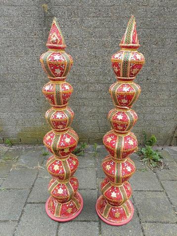 Pilaren Bruiloft Decoratie - Rood & Goud beschikbaar voor biedingen