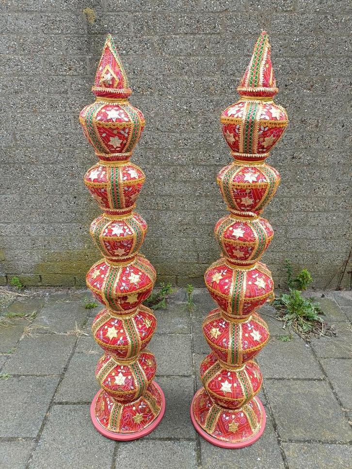 Pilaren Bruiloft Decoratie - Rood & Goud, Huis en Inrichting, Woonaccessoires | Wanddecoraties, Nieuw, Ophalen