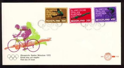 Nederland FDC E120 Zonder Adres, Olympische Spelen 1972, Postzegels en Munten, Postzegels | Eerstedagenveloppen, Onbeschreven