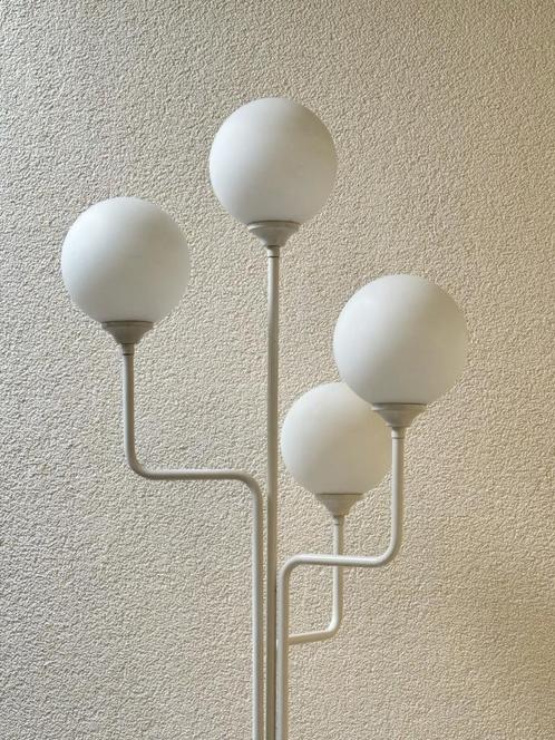 Space Age Sputnik Vloerlamp, Elco Light 4 Bollen Bollamp, Huis en Inrichting, Lampen | Vloerlampen, Gebruikt, 150 tot 200 cm, Metaal