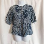 Mooie ouderwetse blouse, blauw wit. Mt L Merk Schalkie, Kleding | Dames, ., Maat 42/44 (L), Ophalen of Verzenden, .