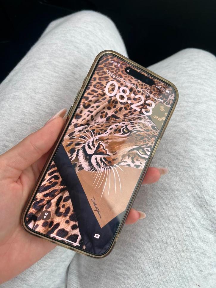 Iphone 15 pro max titanium 256 gb gebarsten, Telecommunicatie, Mobiele telefoons | Apple iPhone, Zo goed als nieuw, 256 GB, iPhone 15 Pro Max