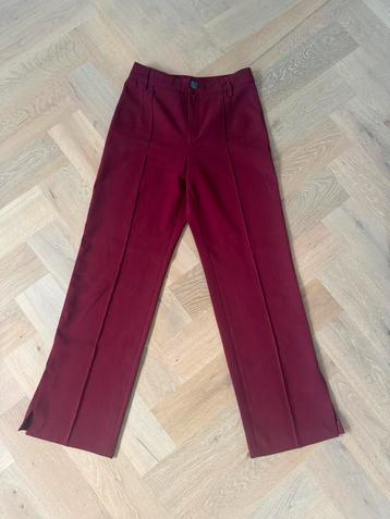 Mango bordeauxrode pantalon – maat 40 beschikbaar voor biedingen