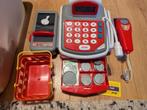 Speelgoed kassa met display, microfoontje en mandje, Ophalen of Verzenden, Zo goed als nieuw