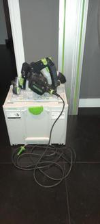 Festool invalzaag TS 55 FEBQ-PLUS met 140cm liniaal, Doe-het-zelf en Verbouw, Gereedschap | Zaagmachines, Gebruikt, Invalzaag