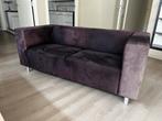 Donkerpaars bankje - tweezit, Ophalen, Gebruikt, 150 tot 200 cm, Tweepersoons
