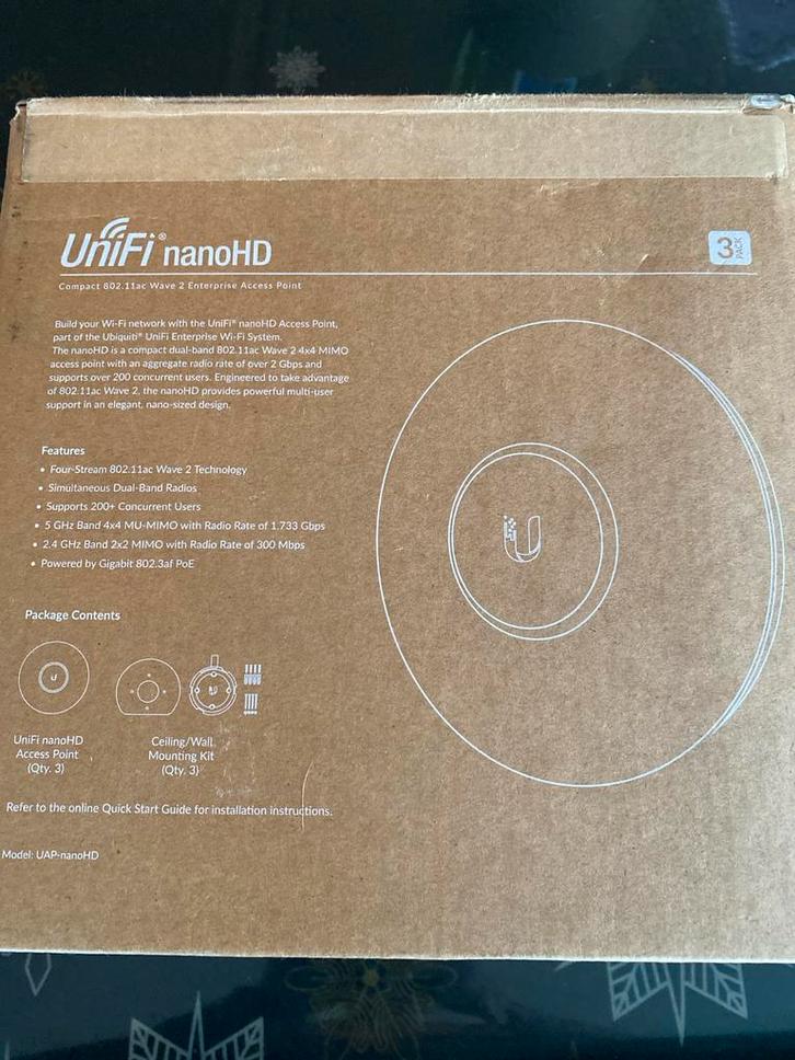 Ubiquiti UniFi nanoHD, Computers en Software, Accesspoints, Nieuw, Ophalen of Verzenden
