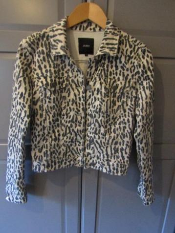 G341 Object mt 38 jasje beige zwart animal print beschikbaar voor biedingen