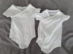 2x witte Steroverslag romper korte mouw mt 56 Claesen's, Kinderen en Baby's, Babykleding | Maat 56, Claesens, Ophalen of Verzenden