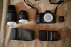 Minolta Dynax 500si, 3500xi flitser, 35-70, 70-210 lens, tas, Ophalen, Zo goed als nieuw, Spiegelreflex, Minolta