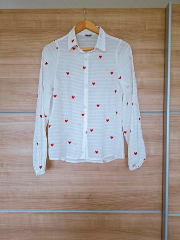 Zeeman hartjesblouse, maat 36 - Viral! beschikbaar voor biedingen