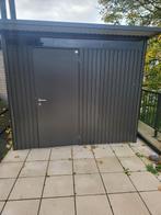 Metalen tuinhuis grijs, Tuin en Terras, Tuinhuizen, Ophalen, 200 tot 400 cm, Tuinhuis, 250 tot 500 cm