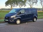 FORD TRANSIT CUSTOM 2.0 l2h1 navi trekhaak !, Auto's, Gebruikt, Euro 6, Blauw, Bedrijf