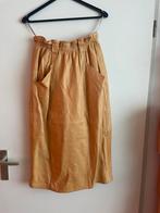 Vintage nappaleren rok cognac ZGAN maat M, Kleding | Dames, Rokken, Maat 38/40 (M), Bruin, Ophalen of Verzenden, Zo goed als nieuw
