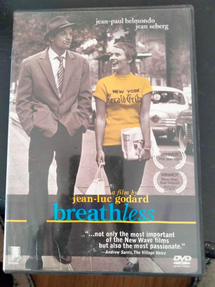 Breathless (À bout de souffle) DVD - Jean-Luc Godard, Cd's en Dvd's, Dvd's | Filmhuis, Gebruikt, Frankrijk, Vanaf 12 jaar, Ophalen of Verzenden