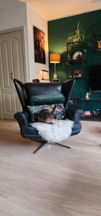 Vintage Wingback chair, Huis en Inrichting, Fauteuils, Ophalen, Gebruikt, 50 tot 75 cm, Leer