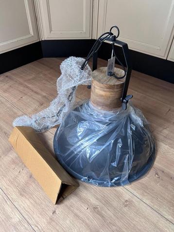 Nieuwe KYONY Hanglamp Graphite/Hout Ø50cm beschikbaar voor biedingen