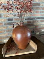 Brocante oude Frans gres kruik, 40 cm, Antiek en Kunst, Ophalen