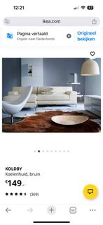 KOLDBY Koeienhuid - Bruin, Bruin, 150 tot 200 cm, Ophalen of Verzenden, Zo goed als nieuw