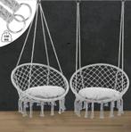 Hangstoel swing lichtgrijs 80x60x140cm GRATIS BEZORGD!, Verzenden, Overige materialen, Nieuw, Eén