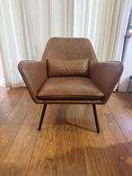 Woood stoel PU cognac, Ophalen of Verzenden, Zo goed als nieuw, Bruin, Eén