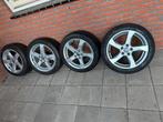 Originele Audi Velgen 17Inch.. 4X Continental Banden…, Ophalen, Banden en Velgen, 17 inch, Personenwagen
