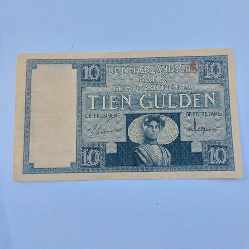 10 gulden biljet Zeeuws Meisje uit 1929 in ZF+, Postzegels en Munten, Bankbiljetten | Nederland, Los biljet, 10 gulden, Ophalen of Verzenden