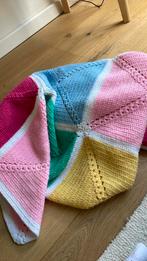 Plaid gehaakt granny squares 120x150cm, Ophalen of Verzenden, Zo goed als nieuw