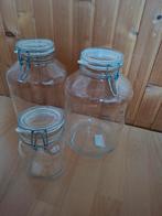 3 Weckpotten - 1 van 18cm en 2 van 28cm hoog, Ophalen of Verzenden, Gebruikt
