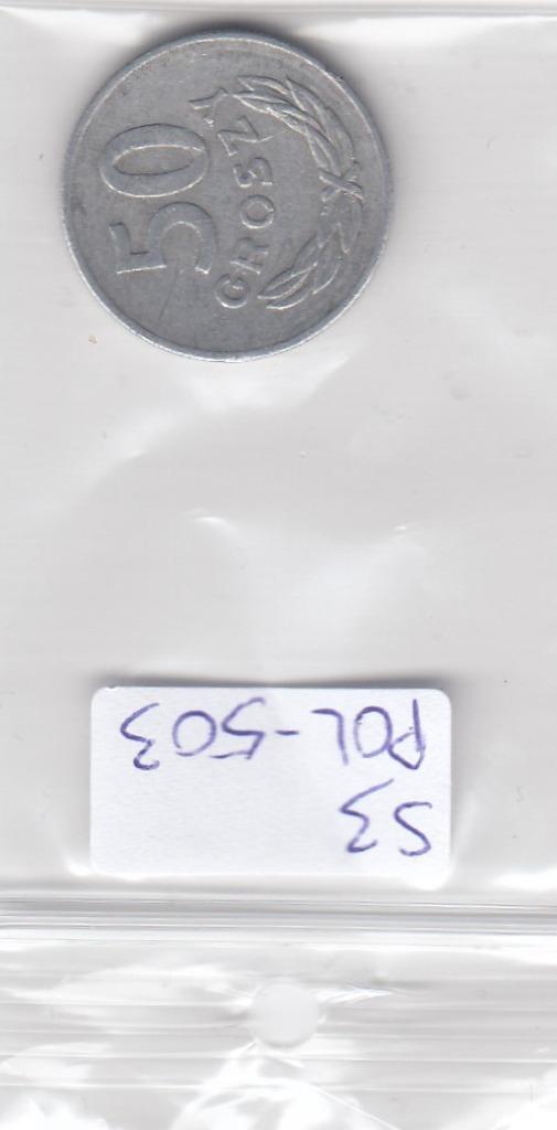 S3-POL-0503 Polen 50 groszy 1978 MW VF Y# 48.1, Postzegels en Munten, Munten | Europa | Niet-Euromunten, Polen, Verzenden