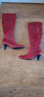 Dames laarzen echt leer maat 39 kleur rood, Kleding | Dames, Schoenen, Ophalen of Verzenden, Zo goed als nieuw, Rood