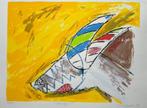 Zeefdruk Simon Posthuma - Hotdog!, Antiek en Kunst, Kunst | Litho's en Zeefdrukken, Ophalen of Verzenden