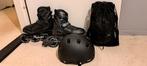 Inline Skates Set - Maat 39, Sport en Fitness, Verstelbaar, Heren, Zo goed als nieuw, Inline skates 4 wielen