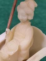 Beeld vrouw op riksja Japanse vintage, Verzamelen, Ophalen of Verzenden