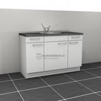 Op voorraad !! Wit keukenblok 1.40m met spoelbak !! Volop ke, Huis en Inrichting, Keuken | Keukenelementen, Ophalen, 100 tot 150 cm