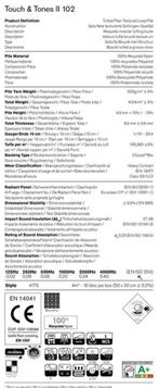 Taupe tapijttegels half hoogpolig. Touch&Tones 102, Bruin, Nieuw, Ophalen of Verzenden, 25 tot 50 m²