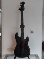 Elektrische Basgitaar + tas matzwart perfecte bas voor begin, Muziek en Instrumenten, Ophalen, Zo goed als nieuw
