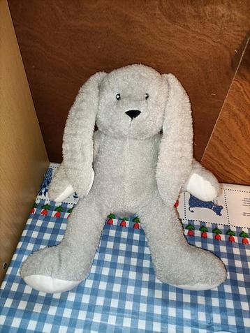 Blokker grijs konijn knuffel 36 cm groot  beschikbaar voor biedingen