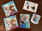Frozen puzzels en kartonnen speelfiguurtjes, Kinderen en Baby's, Ophalen, 10 tot 50 stukjes, Gebruikt, 4 tot 6 jaar
