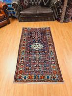 Perzisch Handgeknoopt Hamadan Tapijt. OPRUIMACTIE!, 100 tot 150 cm, Blauw, Perzisch, 200 cm of meer