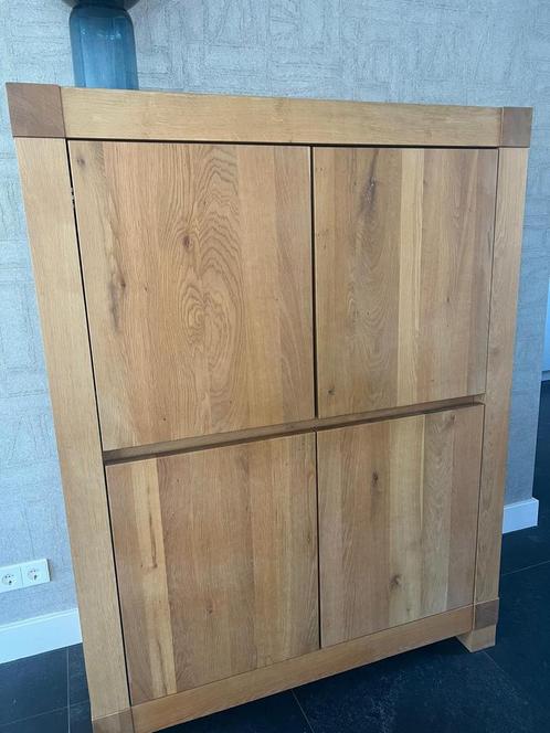 Massief houten kast zgan, Huis en Inrichting, Kasten | Computermeubels, Zo goed als nieuw, 170 cm of meer, 70 tot 120 cm, Ophalen