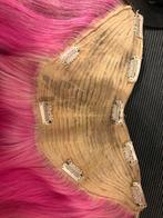 V-part Echt Haarstuk - Donkerblond/Lichtbruin met Roze 50cm, Sieraden, Tassen en Uiterlijk, Uiterlijk | Haarverzorging, Ophalen of Verzenden