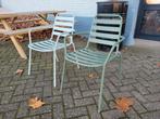 twee terrasstoelen stapelbaar, Ophalen, Zo goed als nieuw, Kunststof, Stapelbaar