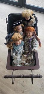 Vintage Poppenwagen met Poppen, Verzamelen, Ophalen of Verzenden, Gebruikt, Overige typen, Overige merken