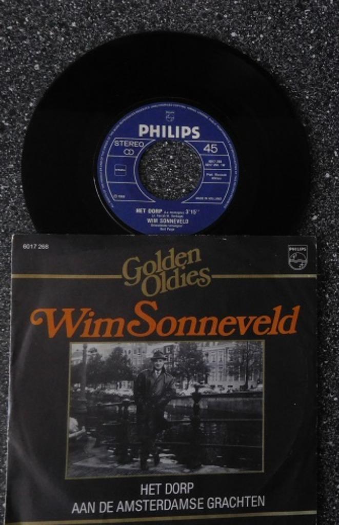 Wim Sonneveld - het dorp & A'damse grachten (vanaf € 22,50), Cd's en Dvd's, Vinyl | Nederlandstalig, Zo goed als nieuw, Levenslied of Smartlap