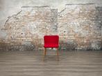 Sancal Tea Chair rood bij TheReSales, Huis en Inrichting, Stoelen, Twee, Ophalen of Verzenden, Zo goed als nieuw, Hout