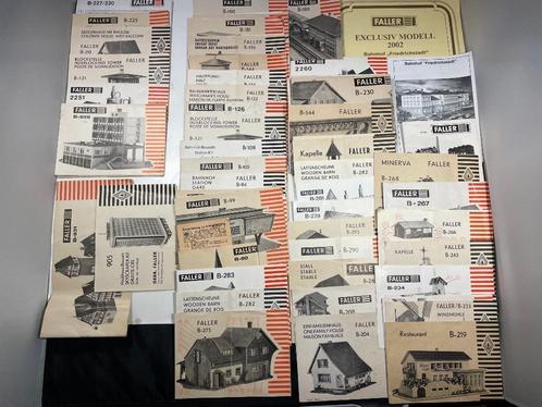 Vintage: 45 Faller bouwbeschrijvingen, Hobby en Vrije tijd, Modeltreinen | H0, Gebruikt, Boek, Tijdschrift of Catalogus, Gelijkstroom of Wisselstroom