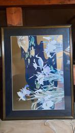 Japans childerij met reiger en bloemen, Antiek en Kunst, Ophalen